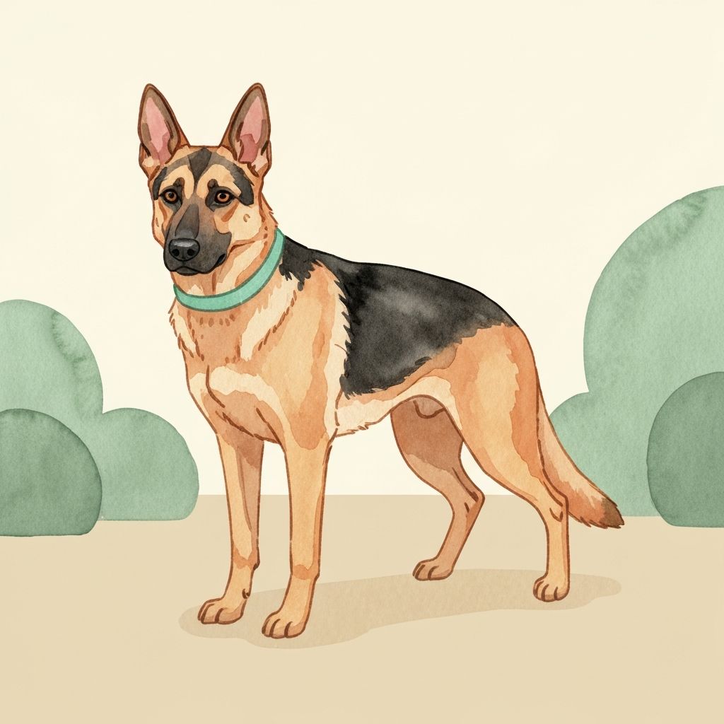 A primed, hyper-vigilant dog — the alert state that precedes every leash-reactive lunge